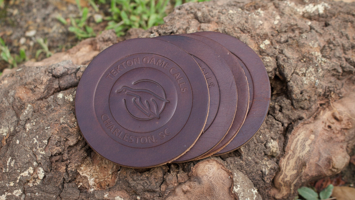 Premium Leather Coaster Set